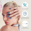 imageKISS colorFX by imPRESS Press On Nails  Starry Solid Light Pink with Pearlescent Finish Short Oval New ampamp Improved Adhesive Includes 30 Fake Nails Prep Pad 1 Manicure Stick 1 Mini Nail FileFloating