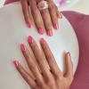 imageKISS colorFX by imPRESS Press On Nails  Starry Solid Light Pink with Pearlescent Finish Short Oval New ampamp Improved Adhesive Includes 30 Fake Nails Prep Pad 1 Manicure Stick 1 Mini Nail FileFloating