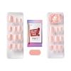 imageKISS colorFX by imPRESS Press On Nails  Starry Solid Light Pink with Pearlescent Finish Short Oval New ampamp Improved Adhesive Includes 30 Fake Nails Prep Pad 1 Manicure Stick 1 Mini Nail FileGood Mood