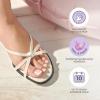 imageKISS imPRESS Pedicure French Tip Press On Toenails Blanc Chic White Short Squoval Pedicure Nail Kit Includes 24 Press On Toenails Prep Pad Mini Nail File ampamp Pedicure StickShort