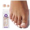 imageKISS imPRESS Pedicure French Tip Press On Toenails Blanc Chic White Short Squoval Pedicure Nail Kit Includes 24 Press On Toenails Prep Pad Mini Nail File ampamp Pedicure StickShort