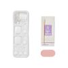 imageKISS imPRESS Pedicure French Tip Press On Toenails Blanc Chic White Short Squoval Pedicure Nail Kit Includes 24 Press On Toenails Prep Pad Mini Nail File ampamp Pedicure StickShort