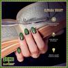 imageWICKED X imPRESS Press On Nails New Improved Adhesive Up To 10 Day Hold Beautifical White Medium Oval Includes 30 Fake Nails 1 Prep Pad 1 Manicure Stick 1 Mini FileElphaba Thropp