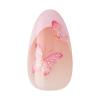 imageWICKED X imPRESS Press On Nails New Improved Adhesive Up To 10 Day Hold Beautifical White Medium Oval Includes 30 Fake Nails 1 Prep Pad 1 Manicure Stick 1 Mini FilePerfectly Pink