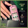 imageWICKED X imPRESS Press On Nails New Improved Adhesive Up To 10 Day Hold Unlikely Friendship Pink Medium Almond Includes 30 Fake Nails 1 Prep Pad 1 Manicure Stick 1 Mini FileAlways Been Green