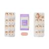 imageWICKED X imPRESS Press On Nails New Improved Adhesive Up To 10 Day Hold Unlikely Friendship Pink Medium Almond Includes 30 Fake Nails 1 Prep Pad 1 Manicure Stick 1 Mini FileJolly Old Shiz