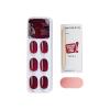 imageimPRESS Color Press On Nails Over You Solid Burgundy Short Oval PureFit Technology Patented Super Hold Adhesive Chip Proof Smudge Proof Mini Nail File Manicure Stick ampamp 30 Fake NailsBurgundy