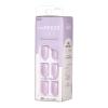 imageimPRESS Color Press On Nails Over You Solid Burgundy Short Oval PureFit Technology Patented Super Hold Adhesive Chip Proof Smudge Proof Mini Nail File Manicure Stick ampamp 30 Fake NailsViolet