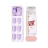 imageimPRESS Color Press On Nails Over You Solid Burgundy Short Oval PureFit Technology Patented Super Hold Adhesive Chip Proof Smudge Proof Mini Nail File Manicure Stick ampamp 30 Fake NailsViolet