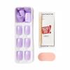 imageimPRESS Color Press On Nails Over You Solid Burgundy Short Oval PureFit Technology Patented Super Hold Adhesive Chip Proof Smudge Proof Mini Nail File Manicure Stick ampamp 30 Fake NailsPurple