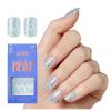 imageKISS Gel Fantasy Press On Nails Nail glue included Dancin Offwhite Short Size Oval Shape Includes 28 Nails 2g glue 1 Manicure Stick 1 Mini File31 Piece Set