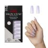 imageKISS Salon Xtend LED Gel Nail Kit Press On Nails Changed Multicolor Short Oval 30 Fake Nails Soft Gel Nail Glue 5 ml 016 US fl oz Prep Pad Manicure Stick ampamp Mini Nail FileLight Purple