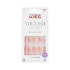 imageKISS Voguish Fantasy Press On Glue Nails  Luminary Pink Short Oval  Waterproof Smudge Proof Nail Kit Contains 28 Fake Nails Pink Gel Nail Glue 2g Mini Nail File ampamp Manicure Stickclatant