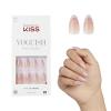 imageKISS Voguish Fantasy Press On Glue Nails  Luminary Pink Short Oval  Waterproof Smudge Proof Nail Kit Contains 28 Fake Nails Pink Gel Nail Glue 2g Mini Nail File ampamp Manicure StickRainy Night