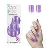 imageKISS colorFX by imPRESS Press On Nails  Reconnect Solid Blue with Pearlescent Finish Short Oval New ampamp Improved Adhesive Includes 30 Fake Nails Prep Pad 1 Manicure Stick 1 Mini Nail FileWonder