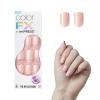 imageKISS colorFX by imPRESS Press On Nails  Starry Solid Light Pink with Pearlescent Finish Short Oval New ampamp Improved Adhesive Includes 30 Fake Nails Prep Pad 1 Manicure Stick 1 Mini Nail FileGood Mood