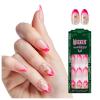 imageWICKED X imPRESS Press On Nails New Improved Adhesive Up To 10 Day Hold Unlikely Friendship Pink Medium Almond Includes 30 Fake Nails 1 Prep Pad 1 Manicure Stick 1 Mini FileUnlikely Friendship