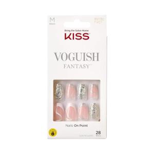 imageKISS Voguish Fantasy Press On Glue Nails  Luminary Pink Short Oval  Waterproof Smudge Proof Nail Kit Contains 28 Fake Nails Pink Gel Nail Glue 2g Mini Nail File ampamp Manicure StickFashspiration