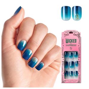 imageWICKED X imPRESS Press On Nails New Improved Adhesive Up To 10 Day Hold Beautifical White Medium Oval Includes 30 Fake Nails 1 Prep Pad 1 Manicure Stick 1 Mini FileWelcome To Shiz