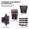 imageKISS 1875 Watt Pro Tourmaline Ceramic Hair Dryer Styling Edition 3 Heat Settings 2 Speed Settings Cool Shot Button 7 Blow Dryer Accessories Included 2Year Warranty  Red8 Piece Set