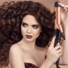 imageKISS 5in1 Curling Iron Interchangeable Tourmaline Ceramic Curling Wand Set with 3 Styling Clips ampamp 2 Wands 2 Heat Settings Heat Resistant Glove 110120V