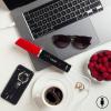 imageKISS Cordless Flat Iron Rouge Portable Hair Straightener  Tourmaline Ceramic Plates 350F  420F 50Minute USB Rechargeable LithiumIon Battery Auto Shutoff Dual Voltage 08 lbs