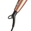 imageKISS Dry and Style Heat Brush Wet to Dry Detangling and Volumizing Hot Comb Tourmaline Ceramic Bristles 2 Temperature Settings Ultra Lightweight Handle 360 Swivel Power Cord