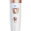 imageKISS Instawave 101 Automatic Rotating Curling Iron 1 Inch Pearl Ceramic Tourmaline Barrel Heats Up to 400 2 Directional Spinner Rose Gold Finish 107 LbsWhite