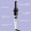 imageKISS Instawave Deluxe Automatic Rotating Curling Iron Ceramic Ionic Technology Tangle Prevention 2Way Rotation Dual Heat Settings up to 420F 1 Curling Wand 2Year Warranty  Black ampamp White1 Count Pack of 1