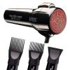 imageKISS HandleLess 1875W Ceramic Tourmaline Hair Dryer Effortless Styling Precision Blow Dryer Cool Touch Nozzle TripleLayer Heat Insulation Heat Resistant Cap 3 Styling Attachments Up to 450F4 Piece Set