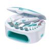imageKISS Professional Electric Nail DrillElectric Nail File ampamp Nail Dryer System Includes 12 attachments cuticle pusher AC adapter storage caseWhite