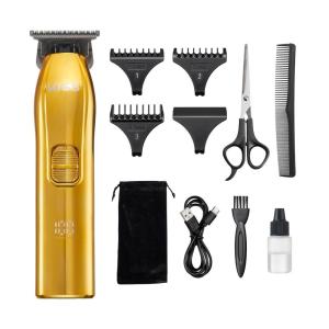 imageKISS Precision Blade Cordless Trimmer with Stainless Steel TBlade Powerful HighTorque HighSpeed Motor 3 Blade Guard Attachments ampamp Blade Cover USB Cable ampamp LongLasting Lithium Ion BatteryTBlade Beard  Hair Trimmer