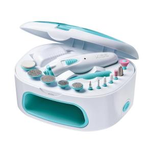 imageKISS Professional Electric Nail DrillElectric Nail File ampamp Nail Dryer System Includes 12 attachments cuticle pusher AC adapter storage caseWhite