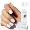 imageKISS imPRESS Color PressOn Manicure Gel Nail Kit PureFit Technology Short Length Taupe Prize PolishFree Solid Color Mani Includes Prep Pad Mini File Cuticle Stick and 30 Fake NailsShort