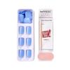 imageKISS imPRESS No Glue Mani Press On Nails Color Never Too Navy Blue Short Size Squoval Shape Includes 30 Nails Prep Pad Instructions Sheet 1 Manicure Stick 1 Mini FileBaby why so Blue