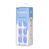 imageKISS imPRESS No Glue Mani Press On Nails Color Never Too Navy Blue Short Size Squoval Shape Includes 30 Nails Prep Pad Instructions Sheet 1 Manicure Stick 1 Mini FileBaby why so Blue