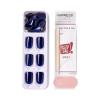 imageKISS imPRESS No Glue Mani Press On Nails Color Never Too Navy Blue Short Size Squoval Shape Includes 30 Nails Prep Pad Instructions Sheet 1 Manicure Stick 1 Mini FileNever Too Navy