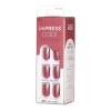 imageKISS imPRESS No Glue Mani Press On Nails Color Sandbox Pink Short Size Squoval Shape Includes 30 Nails Prep Pad Instructions Sheet 1 Manicure Stick 1 Mini FileShort