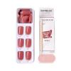 imageKISS imPRESS No Glue Mani Press On Nails Color Sandbox Pink Short Size Squoval Shape Includes 30 Nails Prep Pad Instructions Sheet 1 Manicure Stick 1 Mini FileShort