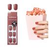 imageKISS imPRESS No Glue Mani Press On Nails Color Sandbox Pink Short Size Squoval Shape Includes 30 Nails Prep Pad Instructions Sheet 1 Manicure Stick 1 Mini FileShort