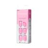 imageKISS imPRESS No Glue Mani Press On Nails Color Sandbox Pink Short Size Squoval Shape Includes 30 Nails Prep Pad Instructions Sheet 1 Manicure Stick 1 Mini FileSolid Pink
