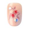 imageKISS LoveShackFancy x imPRESS PressOn Manicure Limited Edition Style quotSunkissed Peachquot Short Square Pink PressOn Nails Includes Prep Pad Mini Nail File Cuticle Stick ampamp 30 Fake NailsPink