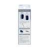 imageKISS imPRESS Color No Glue Mani 30 Pcs Press On Nails Navy Dark Blue Medium Size Coffin Shape Simple Peel ampamp Press Easy Apply HasselFree Removal Essential Tools Included