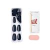 imageKISS imPRESS Color No Glue Mani 30 Pcs Press On Nails Navy Dark Blue Medium Size Coffin Shape Simple Peel ampamp Press Easy Apply HasselFree Removal Essential Tools Included