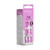 imageKISS imPRESS Color No Glue Pedi PressOn Toenails Pink Squoval Shape Includes 24 Nails Prep Pad 1 Manicure Stick 1 Mini File