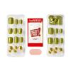 imageKISS imPRESS No Glue Mani Press On Nails Design Before Sunrise Green Short Size Squoval Shape Includes 30 Nails Prep Pad Instructions Sheet 1 Manicure Stick 1 Mini File