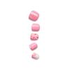 imageKISS imPRESS No Glue Mani Press On Nails Mini PressOn Manicure for Kids Super Duper Pink Kids Size Squoval Shape Includes 20 Fake Nails with Removable Application Tabs 1 Mini File