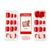 imageKISS imPRESS PressOn Manicure Fake Nails  Adore You Short Square Red Easy Press On Chip Proof Smudge Proof Waterproof No Dry Time Comfortable ampamp Secure Super Hold Adhesive  30 Count