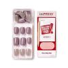 imageKISS imPRESS PressOn Manicure Nail Kit PureFit Technology Short PressOn Nails Square Flawless Includes Prep Pad Mini Nail File Cuticle Stick and 30 Fake Nails Purple and SilverPurple and Silver
