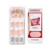 imageKISS imPRESS PressOn Manicure Nail Kit PureFit Technology Short PressOn Nails Time Slip Includes Prep Pad Mini Nail File Cuticle Stick and 30 Fake NailsPink and Silver